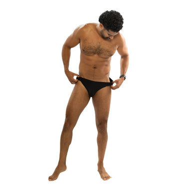 LOVED. Mesh Pouched Jock - Obsidian