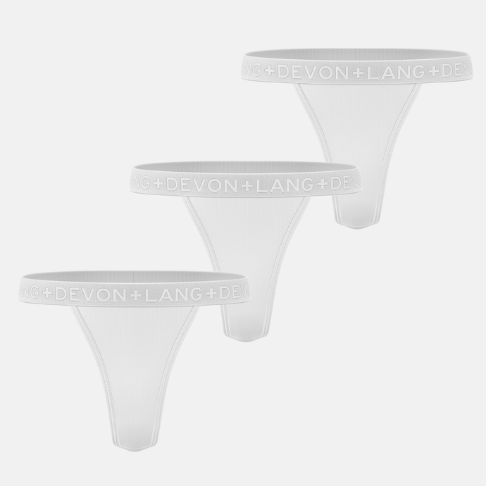 Katrina V-Thong - Multi-Packs - Glacier White