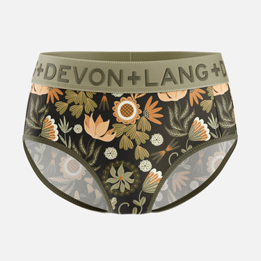 Bria Bikini Brief - Rustic Florals