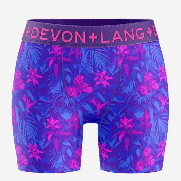 Bria Women's Boxer Brief - Bromeliad Ultra Violet