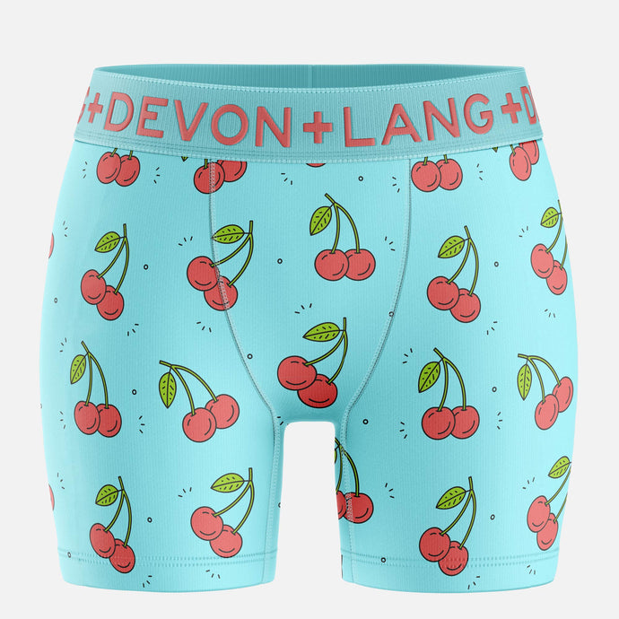 Bria Women's Boxer Brief - Cherries