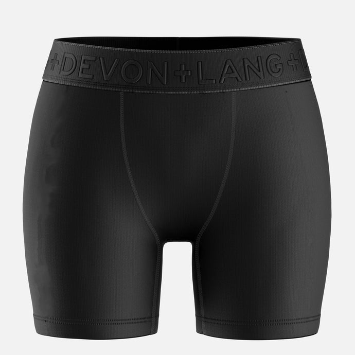 Bria Women's Boxer Brief - No Mesh Panels - Obsidian