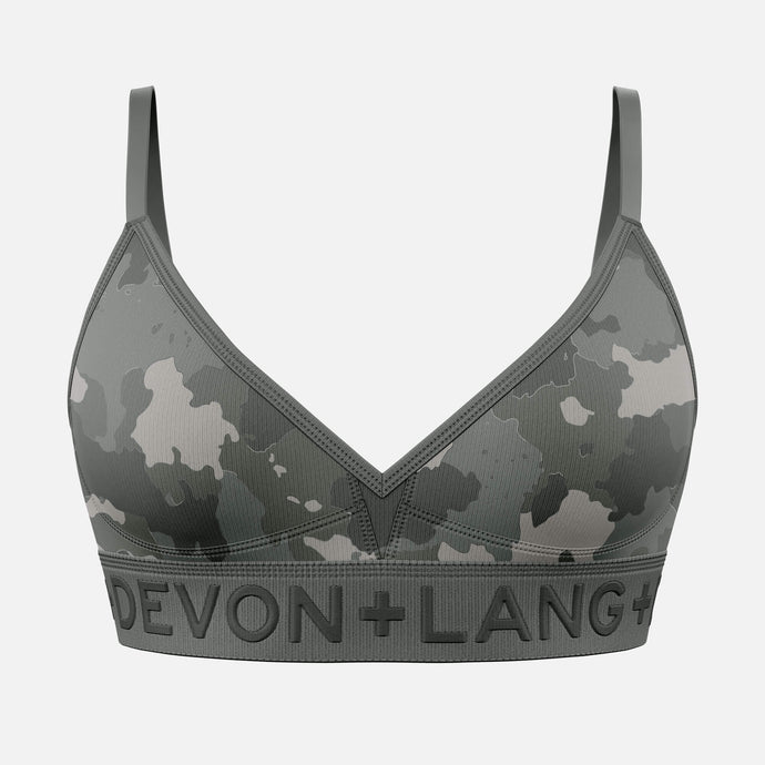 Bria Bralette - Grey Camo