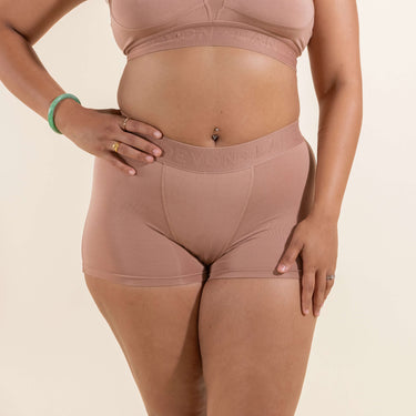 Bria Women's Boyshort - No Mesh Panels - Bronze