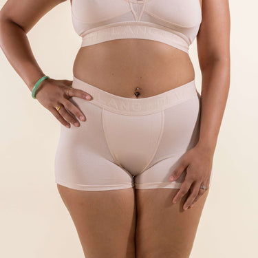 Bria Women's Boyshort - No Mesh Panels - Sand