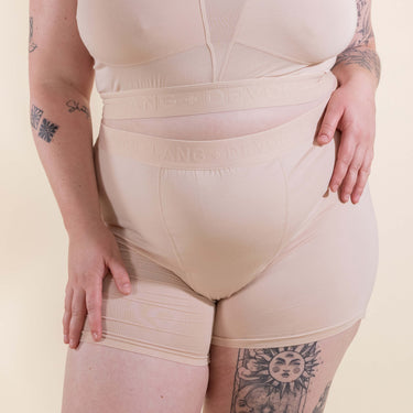 Bria Women's Boyshort - Multi-Packs - No Mesh Panels - Sand