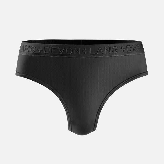 Katrina Everyday Thong - No Mesh Panels - Obsidian