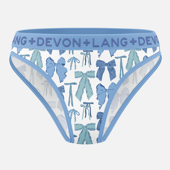Katrina French Bikini - Blue Bows