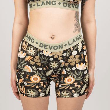 Bria Women's Boxer Brief - Rustic Florals