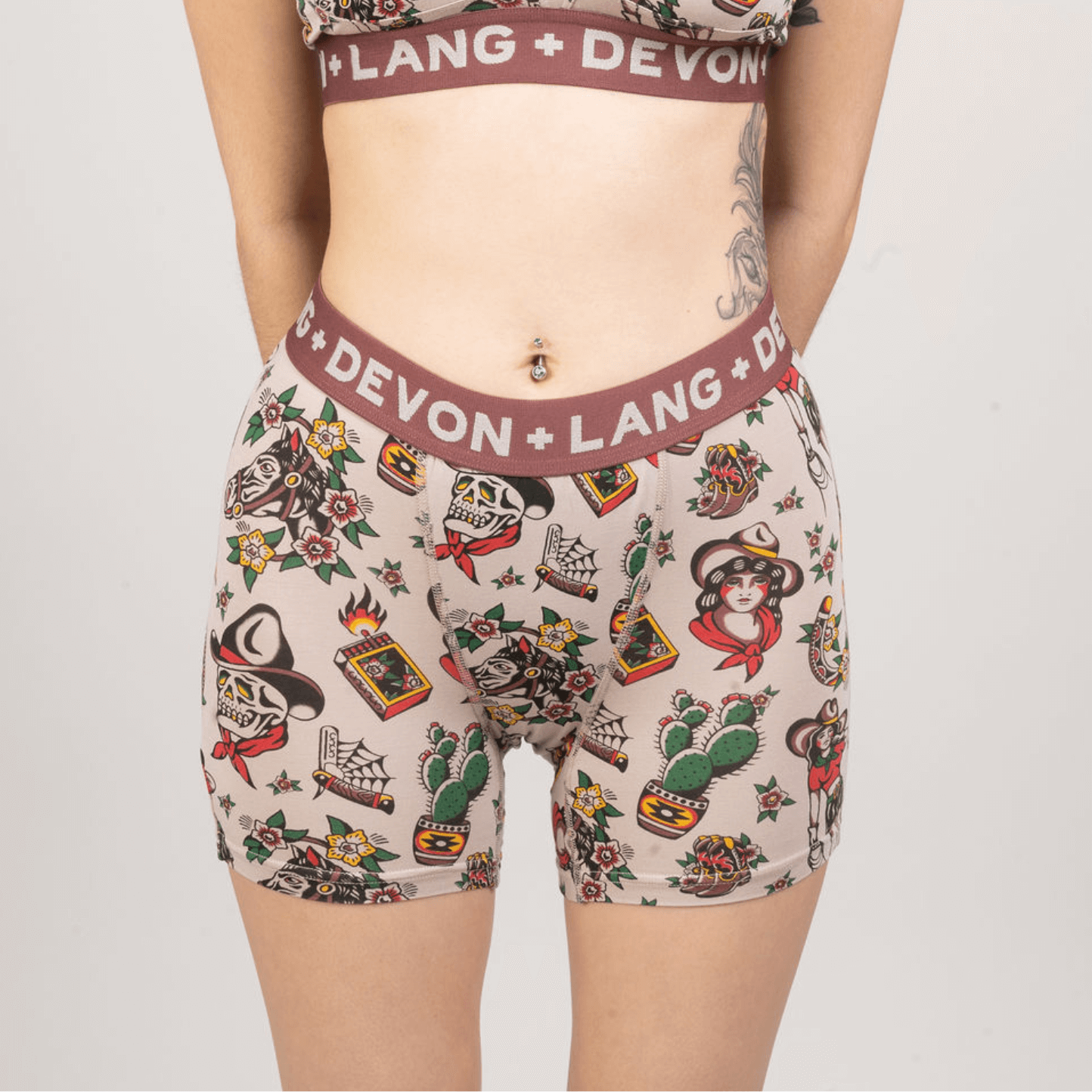 Bria Women's Boxer Brief - Multi-Packs - Vintage Outlaws/Spooky/Forest Mushroom