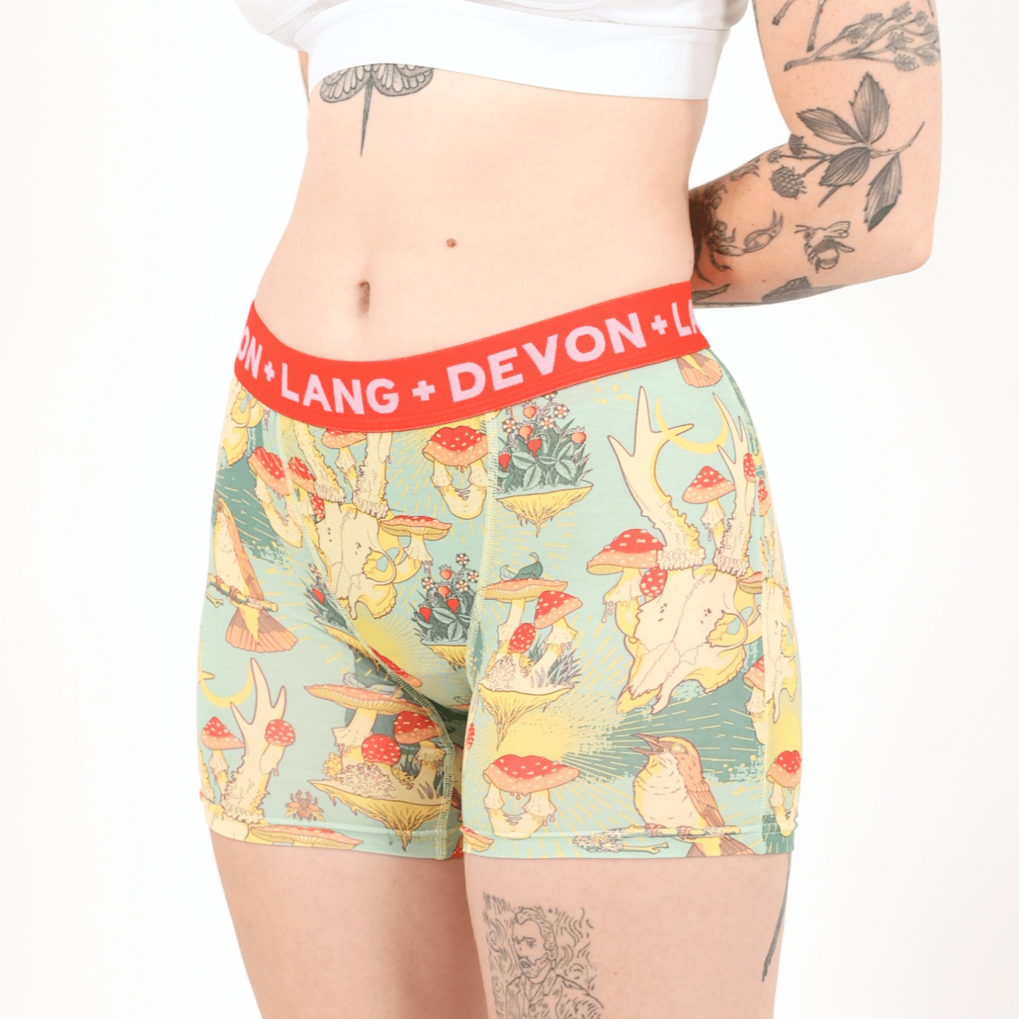 Bria Women's Boxer Brief - Multi-Packs - Vintage Outlaws/Spooky/Forest Mushroom
