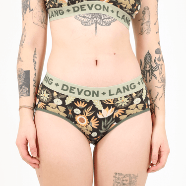 Bria Bikini Brief - Rustic Florals