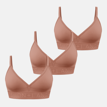 Bria Bralette - Multi-Packs - No Mesh Panels - Bronze