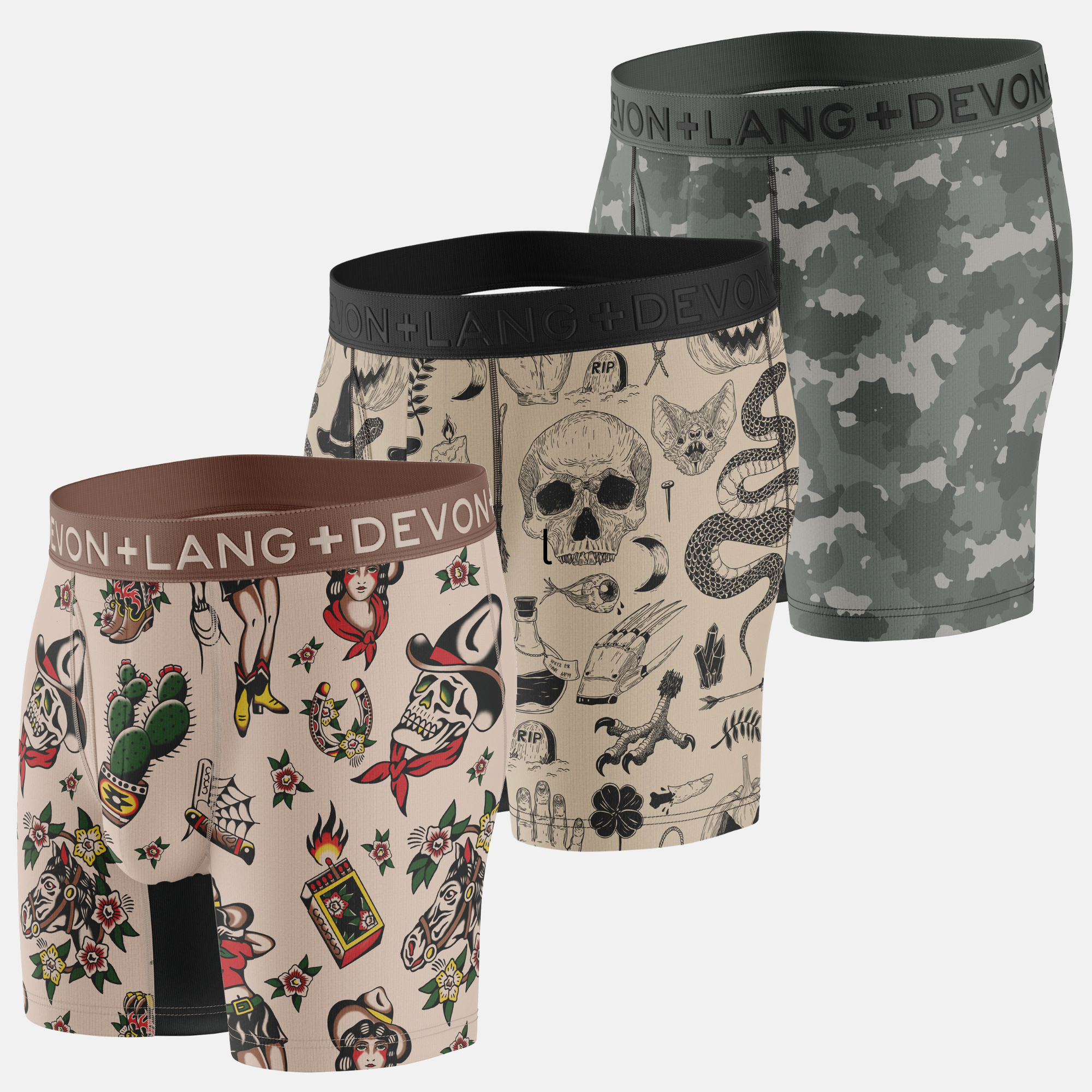 Journey Boxer Brief - Multi-Packs - Vintage Outlaws/Spooky/Grey Camo