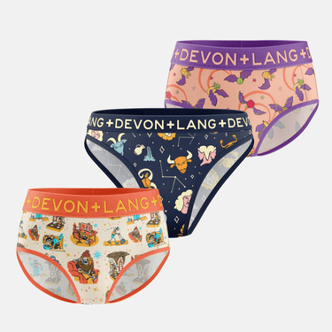 Bria Bikini Brief - Multi-Packs - Dead Inside/Star Signs/Fruit Bats