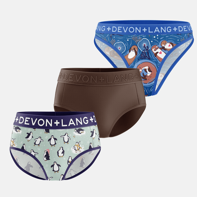 Bria Bikini Brief - Multi-Packs - Penguin/Cocoa/Otters