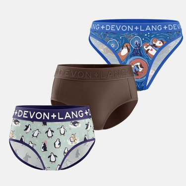 Bria Bikini Brief - Multi-Packs - Penguin/Cocoa/Otters