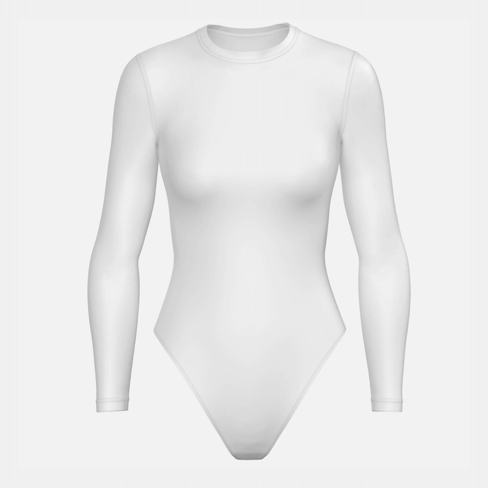 Emily Long Sleeve Bodysuit - Glacier