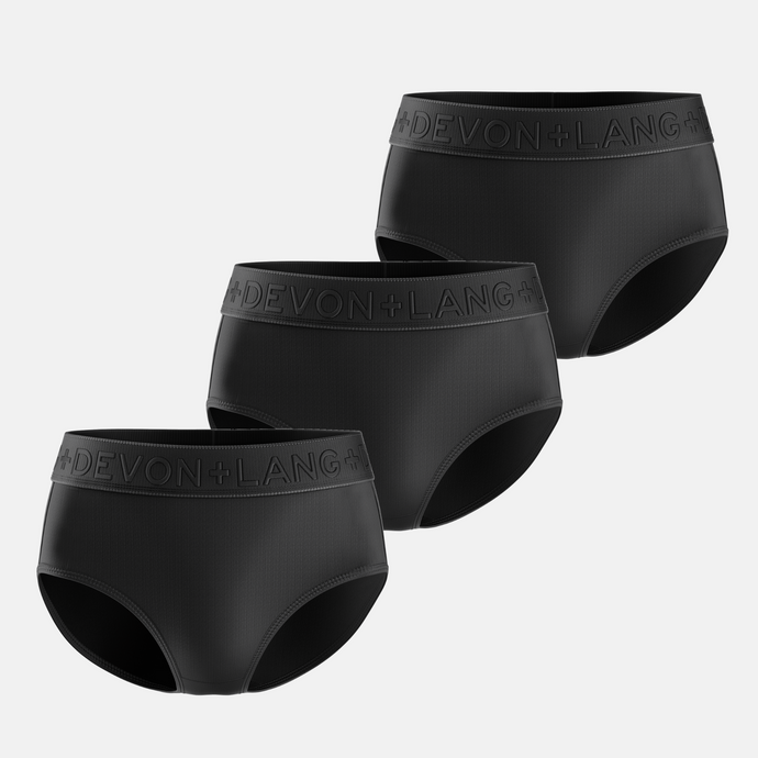 Bria Bikini Brief - Multi-Packs - No Mesh Panels - Obsidian