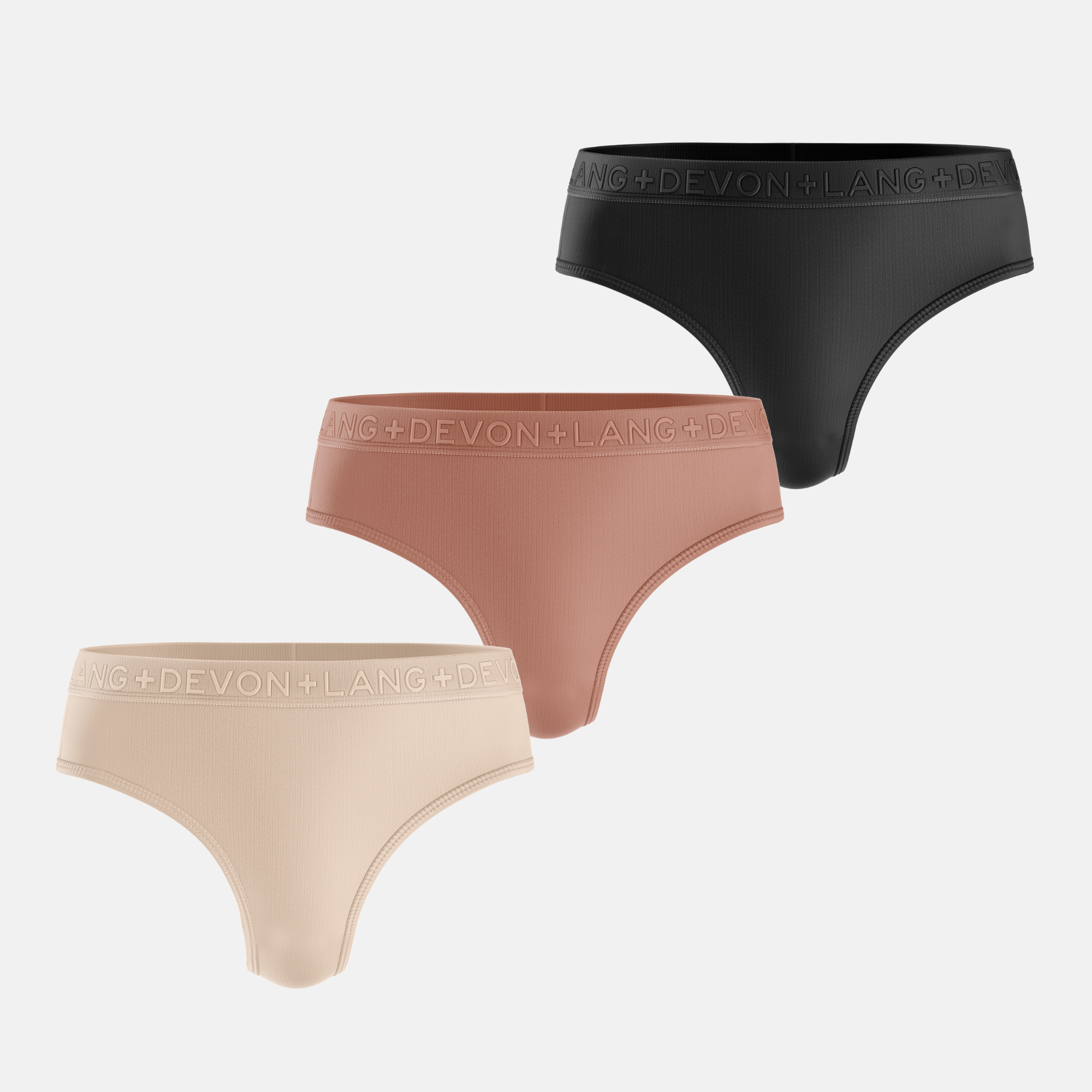 Katrina Everyday Thong - Multi-Packs - No Mesh Panels - Skin Tones