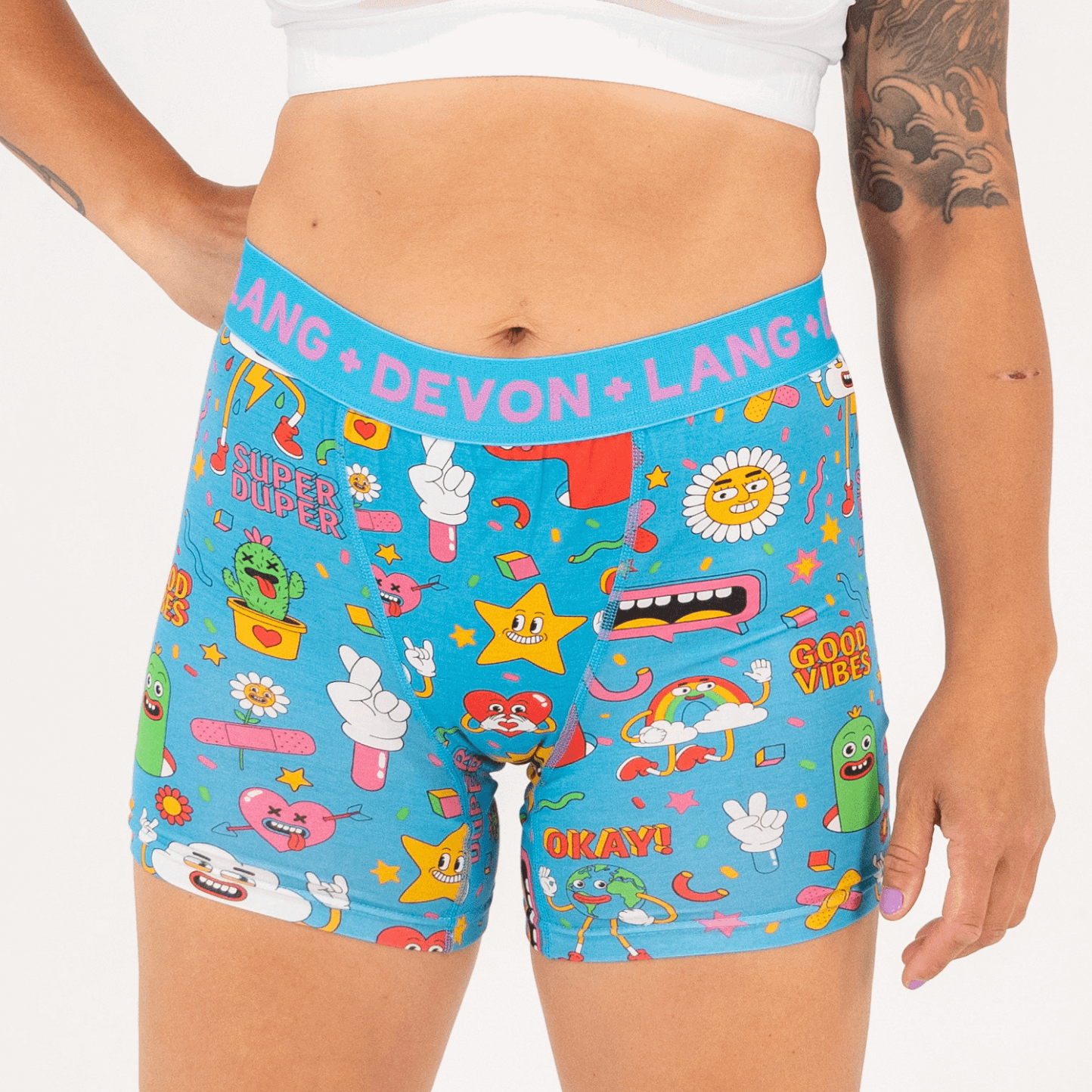 Bria Boxer Brief - Multi-Packs - Cartoons/Cassette/Pacific Blue