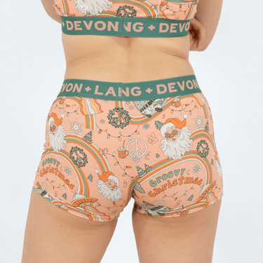 Bria Women's Boyshort - Hippie Santa