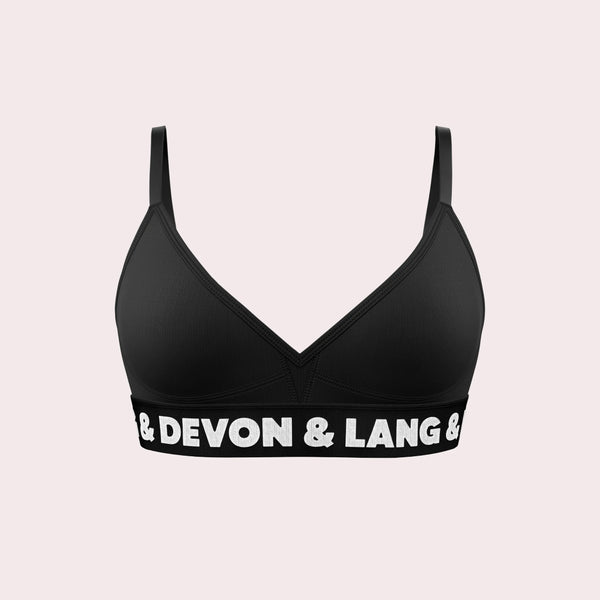 Bria Bralette | Hi-Contrast Obsidian