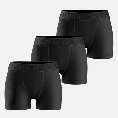 Bria Women's Boyshort - Multi-Packs - No Mesh Panels - Obsidian