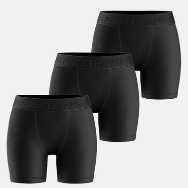 Bria Women's Boxer Brief - Multi-Packs - No Mesh Panels - Obsidian