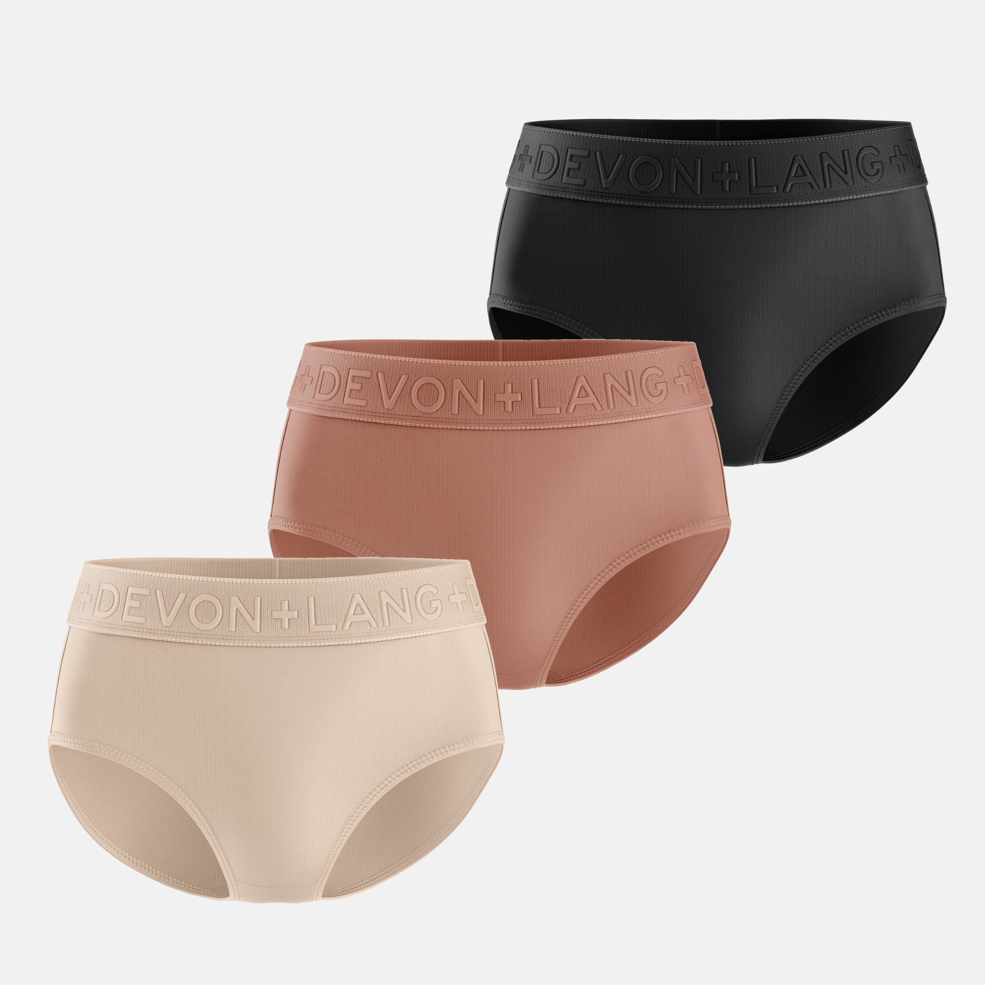 Bria Bikini Brief - Multi-Packs - No Mesh Panels - Skin Tones