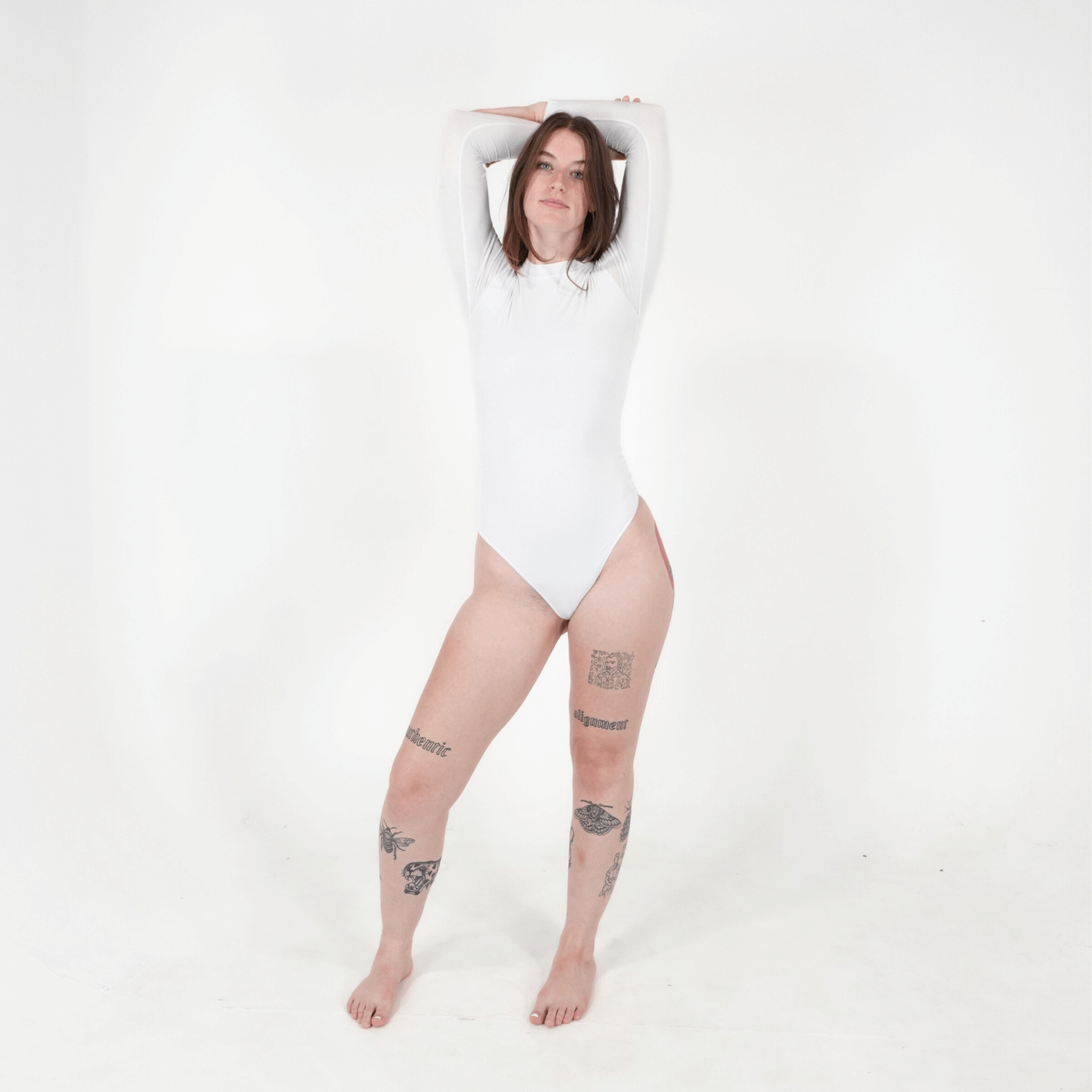 Emily Long Sleeve Bodysuit - Glacier