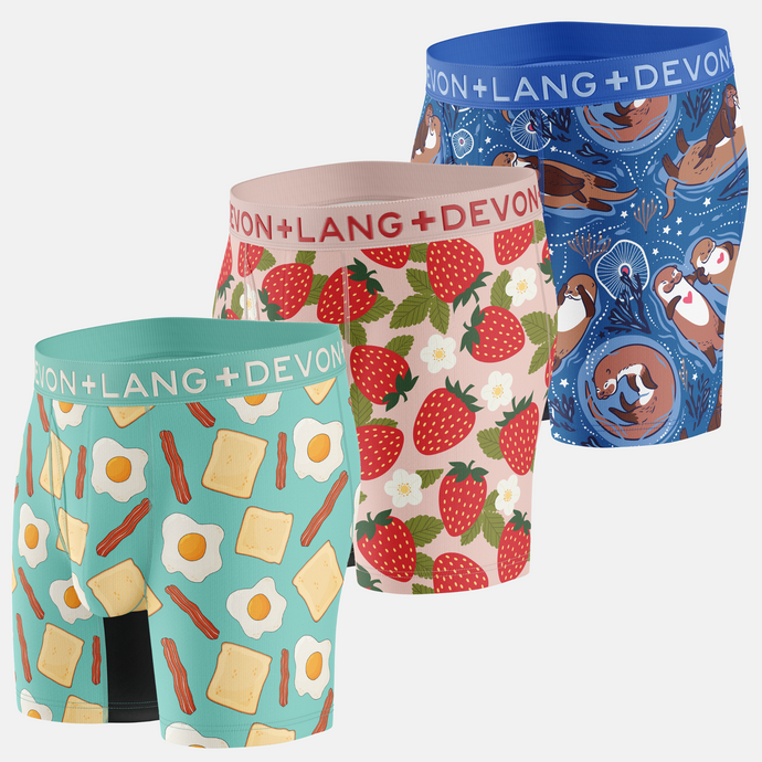 Venture Boxer Brief - Multi-Packs - Sunny Side Up/Strawberry/Otters