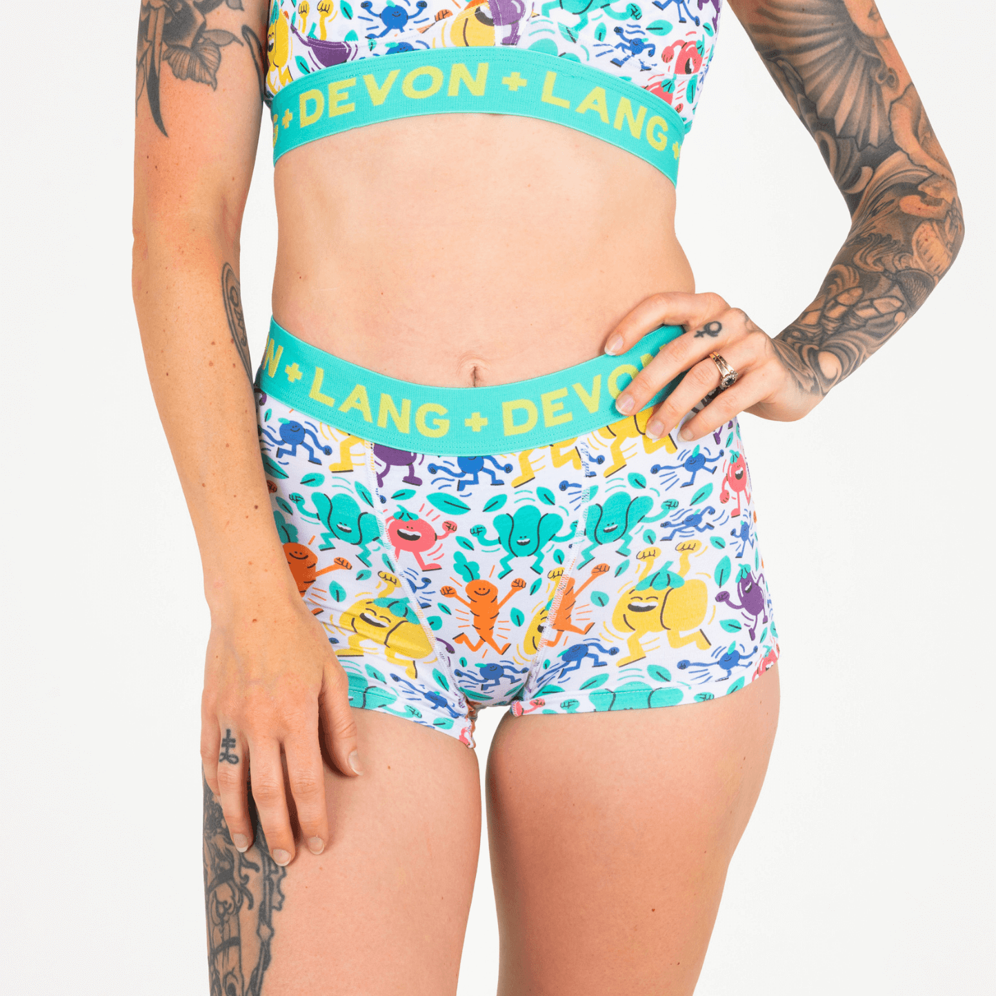 Bria Women's Boyshort - Tossed Salad