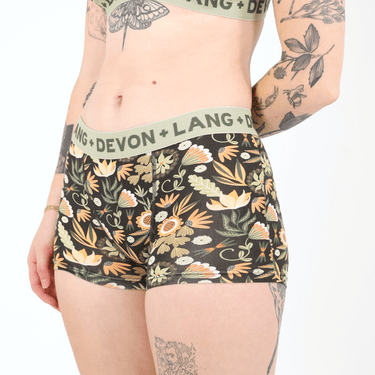 Bria Women's Boyshort - Rustic Florals