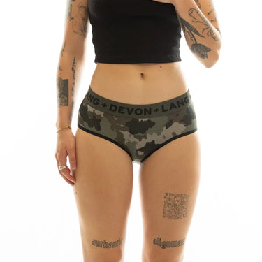 Bria Bikini Brief - Grey Camo