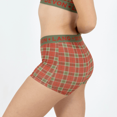 Bria Women's Boyshort - Vintage Tartan