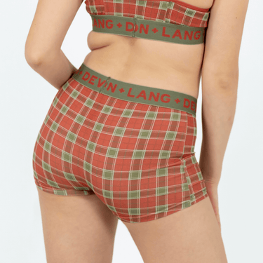 Bria Women's Boyshort - Vintage Tartan