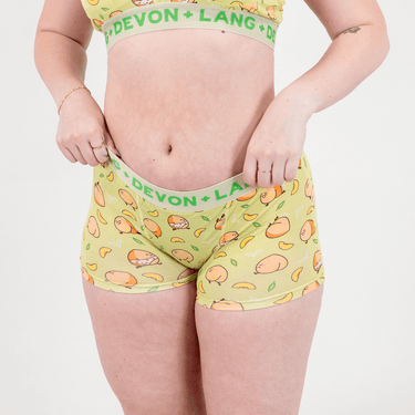 Bria Women's Boyshort - Fruity Booty Peaches