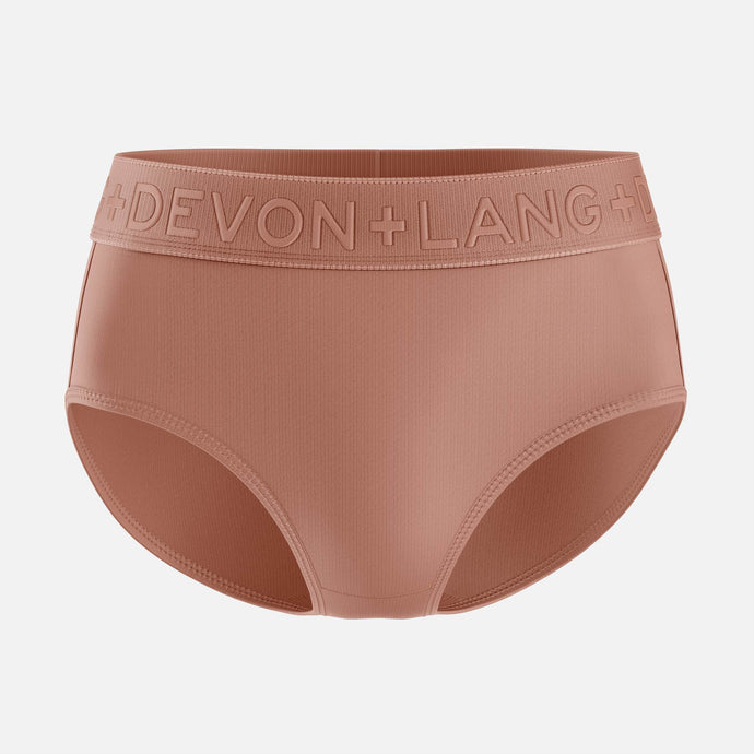 Bria Bikini Brief - No Mesh Panels - Bronze