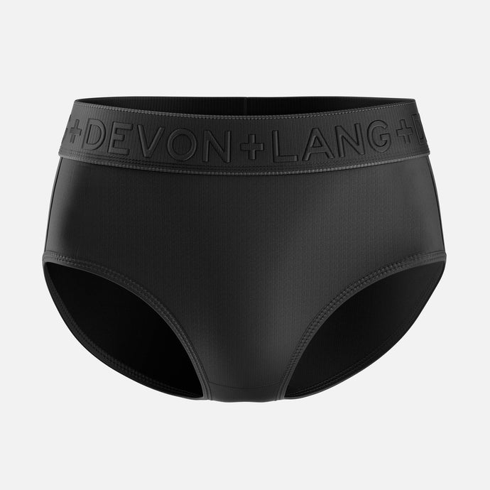 Bria Bikini Brief - No Mesh Panels - Obsidian