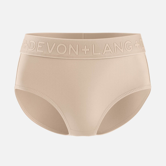 Bria Bikini Brief - No Mesh Panels - Sand