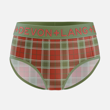 Bria Bikini Brief - Vintage Tartan