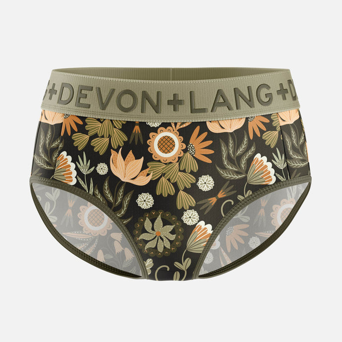 Bria Bikini Brief - Rustic Florals