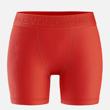 Bria Women's Boxer Brief - Mesh Panels - Scarlet