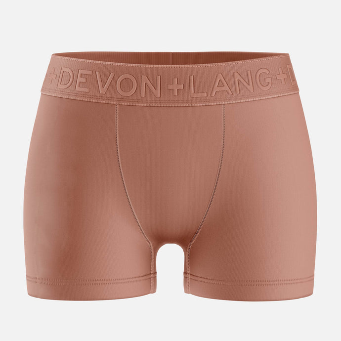 Bria Women's Boyshort - No Mesh Panels - Bronze