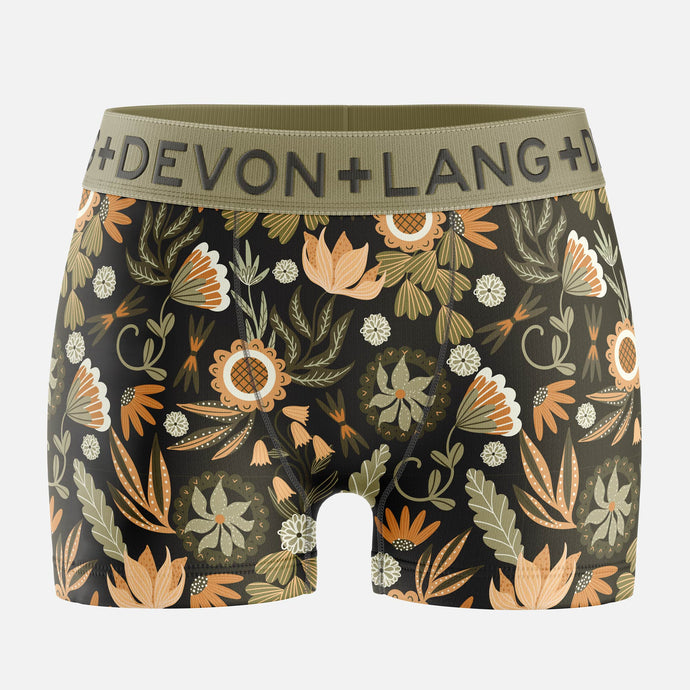 Bria Women's Boyshort - Rustic Florals