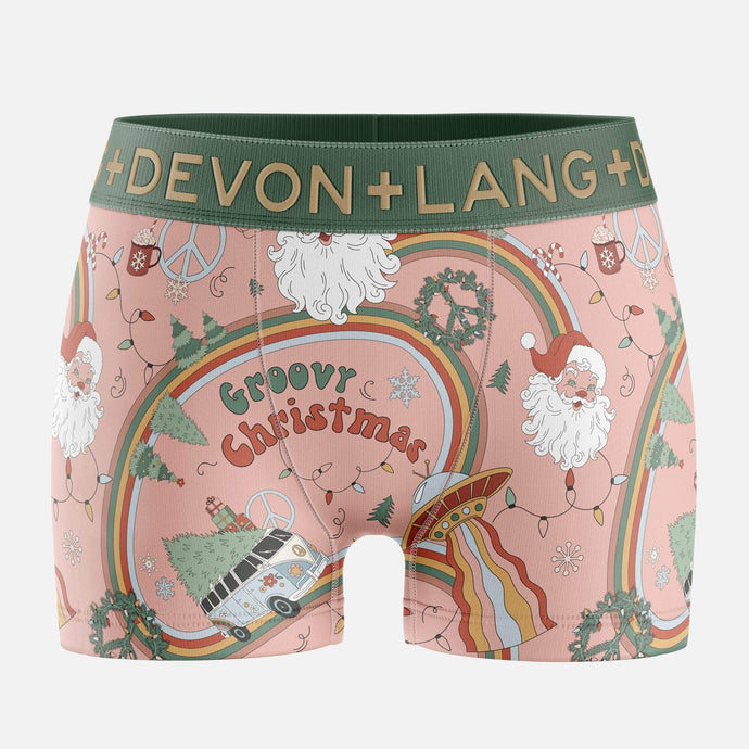 Bria Women's Boyshort - Hippie Santa