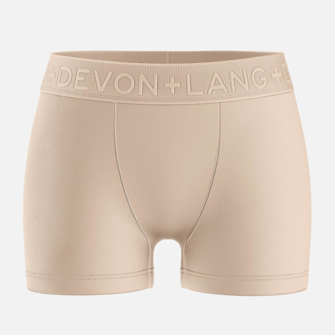 Bria Women's Boyshort - No Mesh Panels - Sand