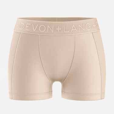 Bria Women's Boyshort - Mesh Panels - Sand