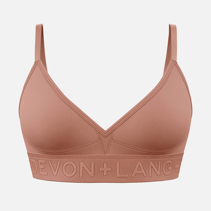 Bria Bralette - No Mesh Panels - Bronze